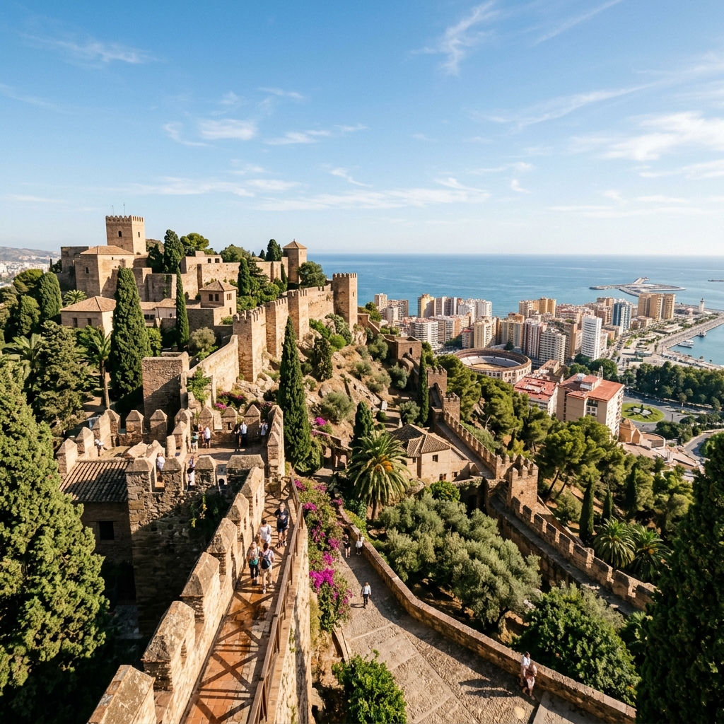 Panorámica de Málaga — IPTV 4K